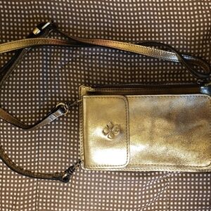 Patricia Nash Metallic Gold Crossbody Bag